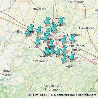 Mappa Via Rodello, 41043 Formigine MO, Italia (11.1365)