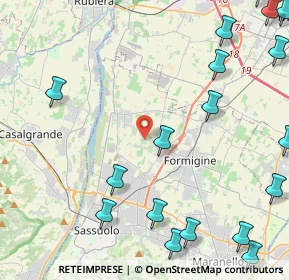 Mappa Via Rodello, 41043 Formigine MO, Italia (6.7525)