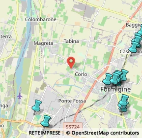 Mappa Via Rodello, 41043 Formigine MO, Italia (3.18368)