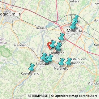 Mappa Via Rodello, 41043 Formigine MO, Italia (6.65462)