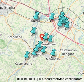 Mappa Via Rodello, 41043 Formigine MO, Italia (7.179)