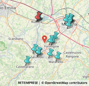 Mappa Via Rodello, 41043 Formigine MO, Italia (7.54368)