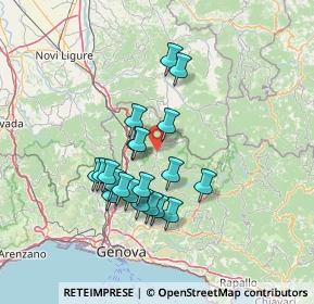 Mappa Via Giuseppe Mazzini, 16010 Crocefieschi GE, Italia (12.072)