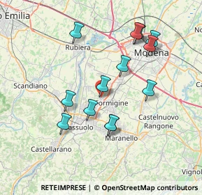 Mappa Via Tirelli, 41043 Formigine MO, Italia (7.05154)