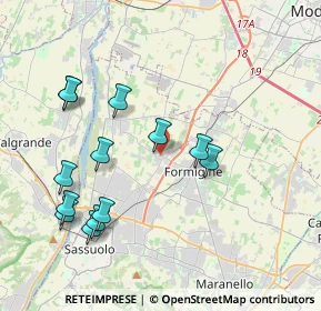 Mappa Via Tirelli, 41043 Formigine MO, Italia (4.19308)