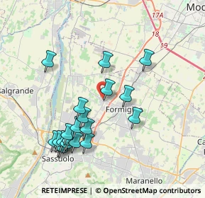 Mappa Via Thomas Alva Edison, 41043 Formigine MO, Italia (4.0235)