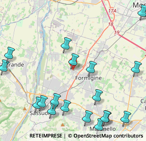 Mappa Via Thomas Alva Edison, 41043 Formigine MO, Italia (6.0315)