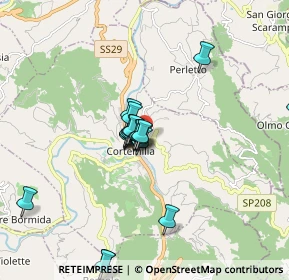 Mappa Via la Pieve, 12074 Cortemilia CN, Italia (1.415)
