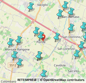 Mappa Str. Cavedole, 41126 Portile MO, Italia (2.7535)