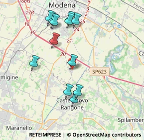 Mappa Str. Cavedole, 41126 Portile MO, Italia (3.96667)