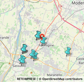 Mappa Via Modena - Sassuolo, 41043 Formigine MO, Italia (3.77545)