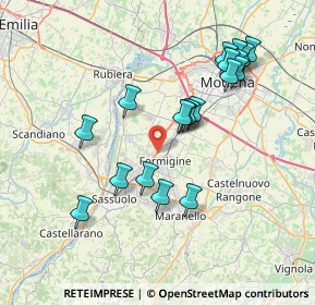 Mappa Via Modena - Sassuolo, 41043 Formigine MO, Italia (7.48579)