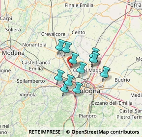 Mappa Via Stelloni Ponente, 40010 Sala bolognese BO, Italia (9.04917)