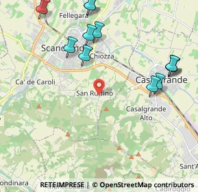 Mappa Via Cà dei Caiti, 42019 Scandiano RE, Italia (2.54417)