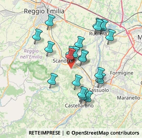 Mappa Via Cà dei Caiti, 42019 Scandiano RE, Italia (6.3365)