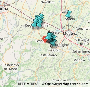 Mappa Via Cà dei Caiti, 42019 Scandiano RE, Italia (8.88222)