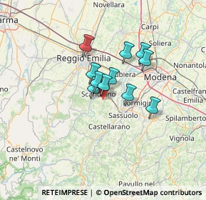 Mappa Via Cà dei Caiti, 42019 Scandiano RE, Italia (8.83364)