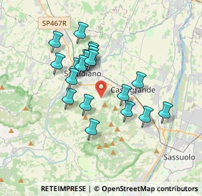Mappa Via Cà dei Caiti, 42019 Scandiano RE, Italia (3.065)