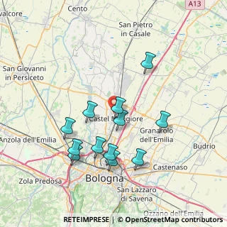 Mappa Via Vancini, 40013 Castel Maggiore BO, Italia (7.21)
