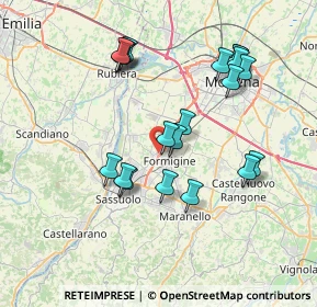 Mappa Via Mariano, 41043 Formigine MO, Italia (7.324)