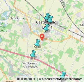 Mappa Via Piero Gobetti, 41013 Castelfranco Emilia MO, Italia (2.50364)
