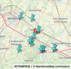 Mappa Via Piero Gobetti, 41013 Castelfranco Emilia MO, Italia (7.43833)