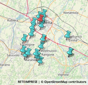 Mappa Strada S. Martino di Mugnano, 41051 Modena MO, Italia (7.121)