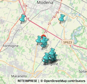 Mappa Strada S. Martino di Mugnano, 41051 Modena MO, Italia (3.40389)