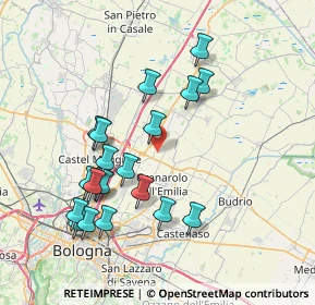 Mappa Via Scuole, 40057 Granarolo dell'Emilia BO, Italia (7.6475)