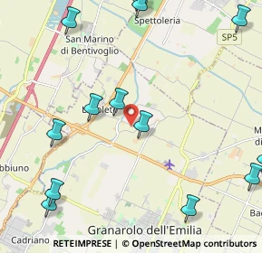 Mappa Via Scuole, 40057 Granarolo dell'Emilia BO, Italia (3.01786)