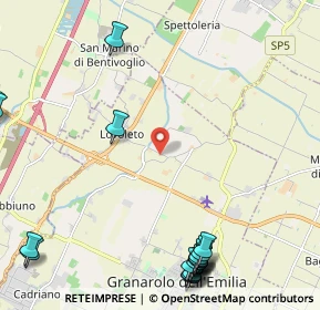 Mappa Via Scuole, 40057 Granarolo dell'Emilia BO, Italia (3.3395)