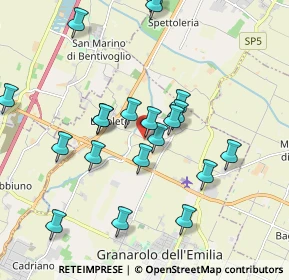 Mappa Via Scuole, 40057 Granarolo dell'Emilia BO, Italia (1.953)
