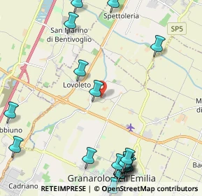 Mappa Via Scuole, 40057 Granarolo dell'Emilia BO, Italia (3.0105)