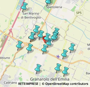 Mappa Via Scuole, 40057 Granarolo dell'Emilia BO, Italia (1.793)