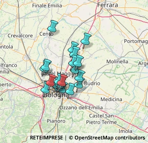 Mappa Via Scuole, 40057 Granarolo dell'Emilia BO, Italia (9.9135)