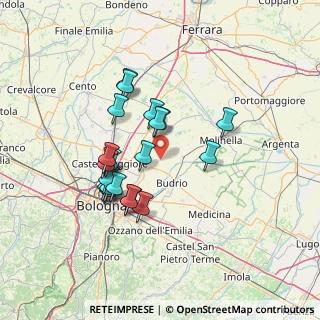 Mappa Via due Madonne, 40054 Budrio BO, Italia (12.3475)