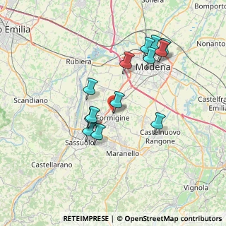 Mappa Via S. Giacomo, 41043 Formigine MO, Italia (6.81154)