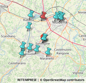 Mappa Via San Giacomo, 41043 Formigine MO, Italia (6.6775)