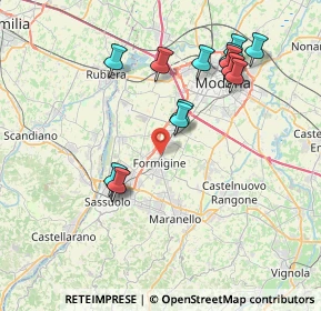 Mappa Via San Giacomo, 41043 Formigine MO, Italia (7.83429)