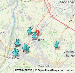 Mappa Via San Giacomo, 41043 Formigine MO, Italia (4.24909)