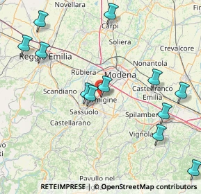 Mappa Via San Giacomo, 41043 Formigine MO, Italia (19.61083)