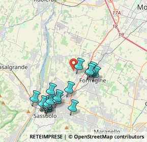 Mappa Via Antonio Meucci, 41043 Formigine MO, Italia (4.03444)