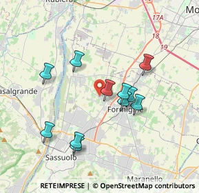 Mappa Via Antonio Meucci, 41043 Formigine MO, Italia (3.35636)