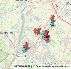 Mappa Via Antonio Meucci, 41043 Formigine MO, Italia (3.06727)