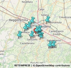 Mappa Via Antonio Meucci, 41043 Formigine MO, Italia (9.30667)