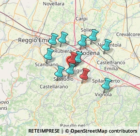 Mappa Via Antonio Meucci, 41043 Formigine MO, Italia (9.67833)