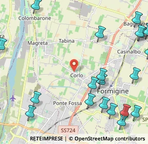 Mappa Via Antonio Meucci, 41043 Formigine MO, Italia (3.1575)