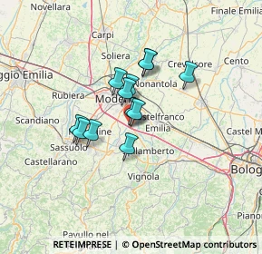 Mappa Strada Vignolese, 41126 San Donnino MO, Italia (9.06417)