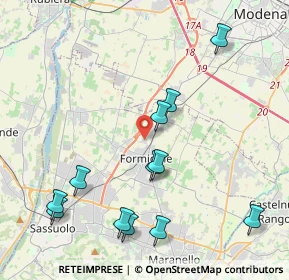 Mappa Via Corassori, 41043 Formigine MO, Italia (4.6975)