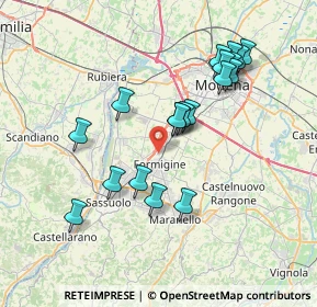 Mappa Via Corassori, 41043 Formigine MO, Italia (7.23368)